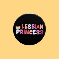 Lesbian Princess Badge Lesbian Pin Badge Lgbtq Badges