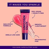 Glitter Boss | Flamingo | Glitter Lip Gloss | Holographic