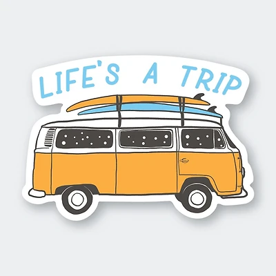 Lifes A Trip Sticker 3" X 2.14"