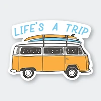 Lifes A Trip Sticker 3" X 2.14"