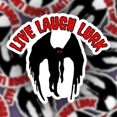 Mothman Sticker - Live Laugh Lurk