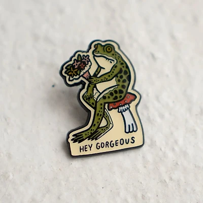 Hey Gorgeous Enamel Pin