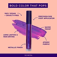 Liquid Metal Lip Stain | Purple-Boom | Lip Paint | Lipstick