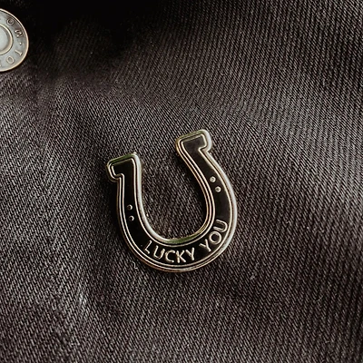 Enamel Pin - Lucky You Horseshoe