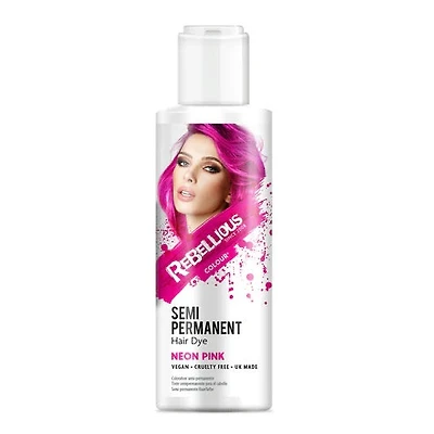 Neon UV Pink Semi-Permanent Hair Dye 100ml