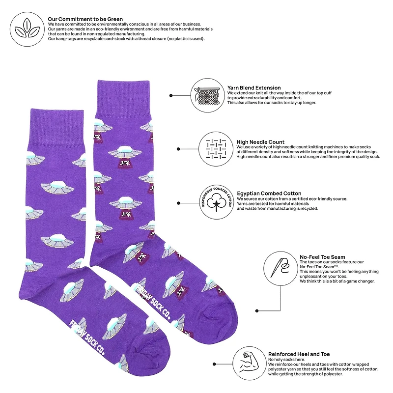 Cow & Ufo Socks