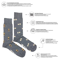 Whiskey & Glass Socks