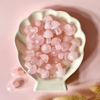 Mini Gemstone Mushroom – Rose Quartz (2 cm)