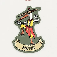 Monk Dungeons And Dragons Vinyl Sticker