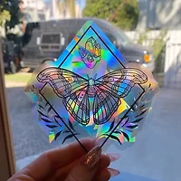Moth Suncatcher Window Decal