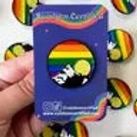 Rainbow Mountain Sunrise LGBTQIA Pin