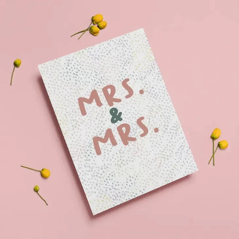 Tarjeta de boda Sra. y Sra. del mismo sexo