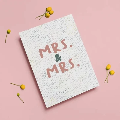 Tarjeta de boda Sra. y Sra. del mismo sexo