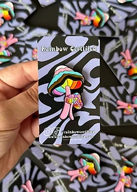 Mushroom Rainbow Pride Pin