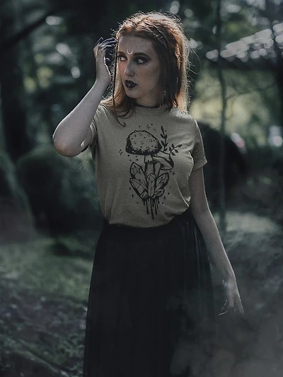 Mushrooms And Crystals Top
