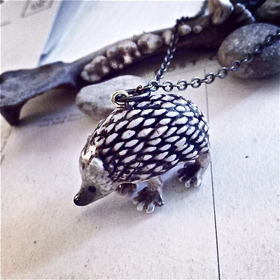 Sven Porcelain Hedgehog Pendant