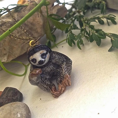 Deadly Sin #4 Porcelain Sloth Pendant