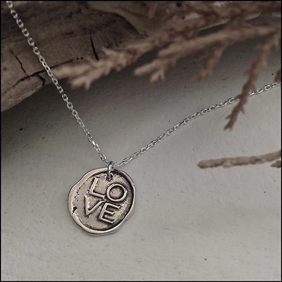 Love Sterlling Silver Necklace.