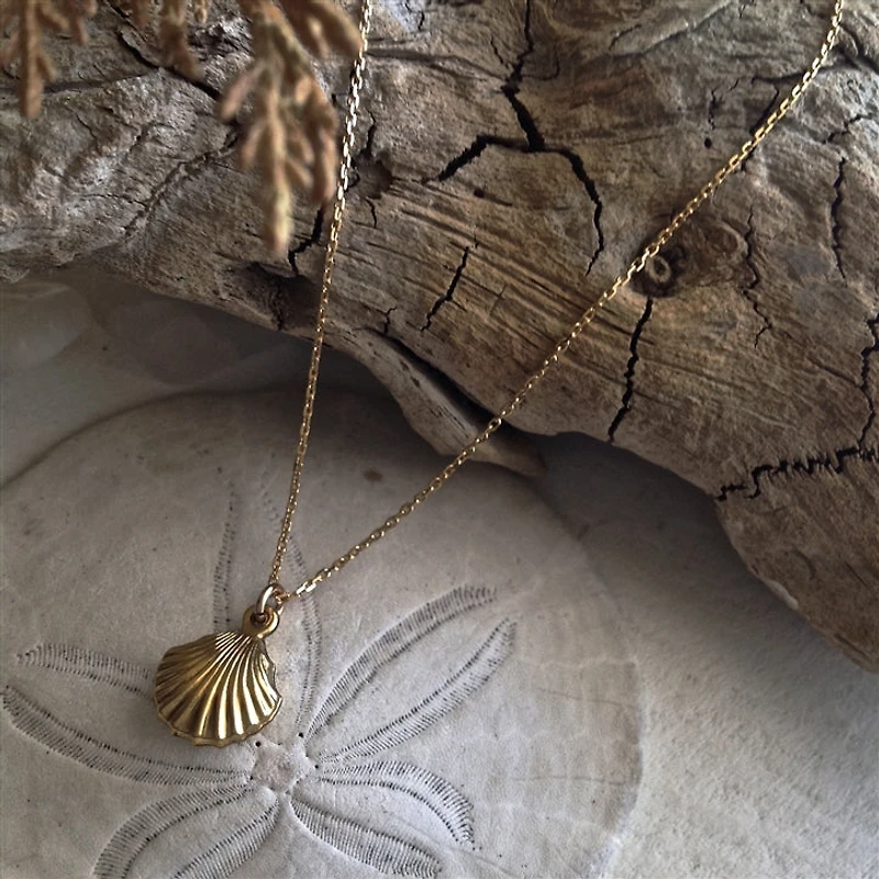 She Sells Sea Shells Gold Filled Charm
