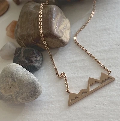 Bankhead Mountain Range In Rose Gold