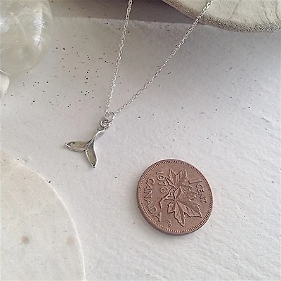 Keiko Whale Charm In Sterling Silver