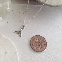 Keiko Whale Charm In Sterling Silver