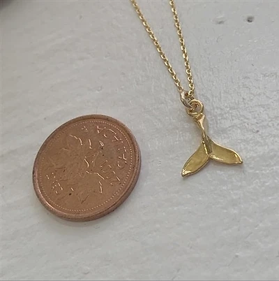 Keiko Whale Charm In Gold Vermeil