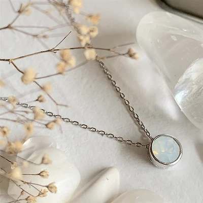 Solstice Swarovski Crystal White Opal