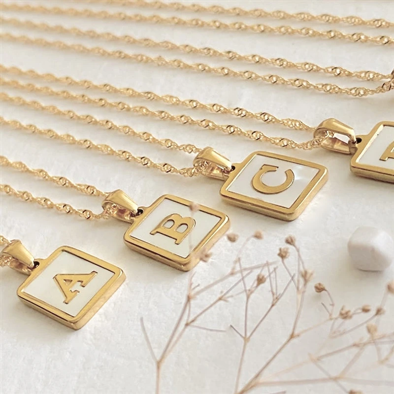 Carrie Initial Charm Necklace R
