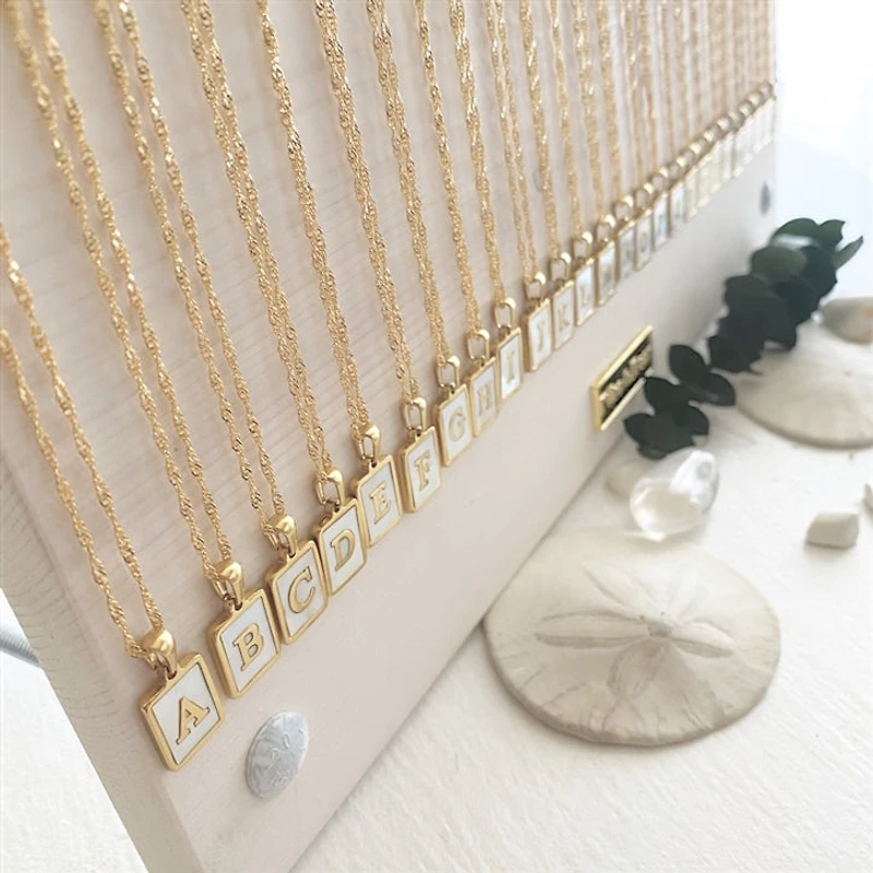 Carrie Initial Charm Necklace V