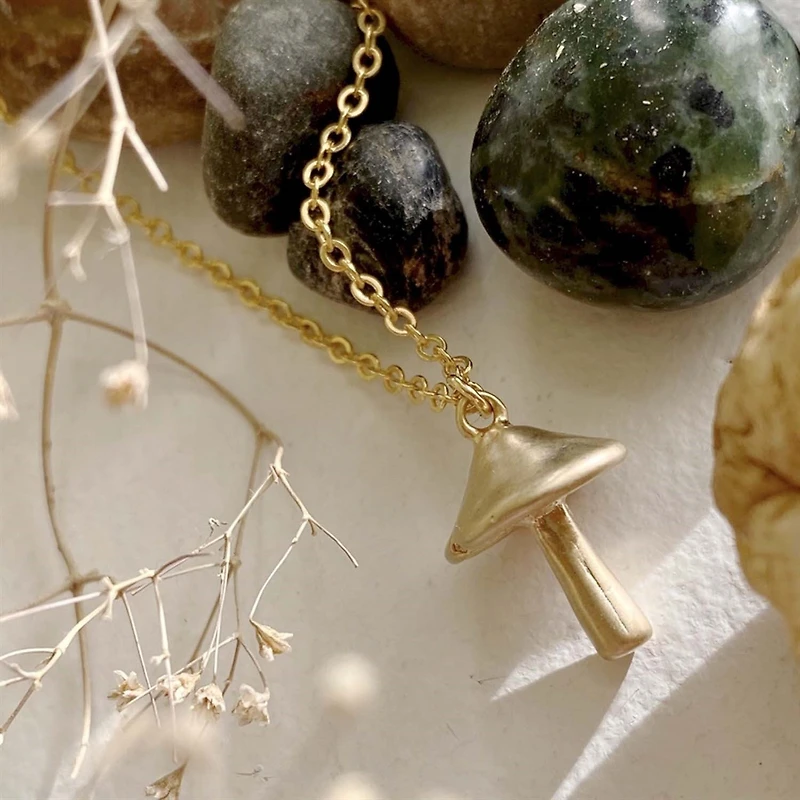 Cubensis Mushroom Charm Necklace