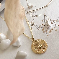 Rossetti Rose Stamped Pendant Necklace