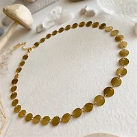 Anasta Gold Coin Style Choker
