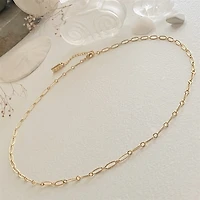 Donostia Textured Paperclip Chain Necklace