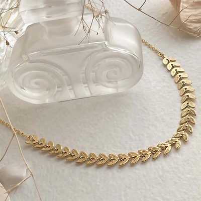 Laurel Leaf Chain Necklace