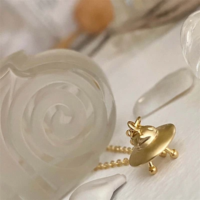 Scully UFO Charm Necklace