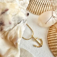 Scuttlebutt Anchor Charm Necklace