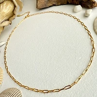 Gold Petit Montmartre Small Paperclip Chain Necklace