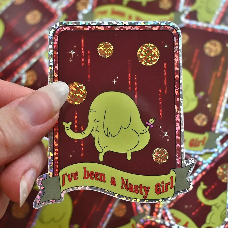 Nasty Girl Holographic Sticker
