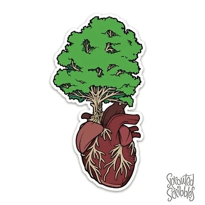 Nature Heart Sticker