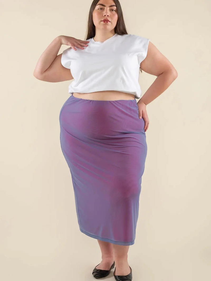 Maxine Bodycon Midi Skirt - Plus