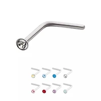 20 g con forma de curvatura en L superior gema 2 mm