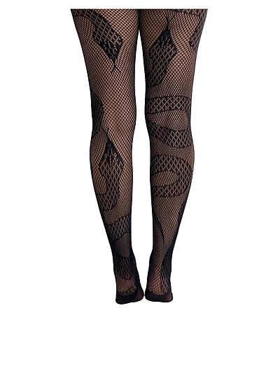 Snake Net Tights