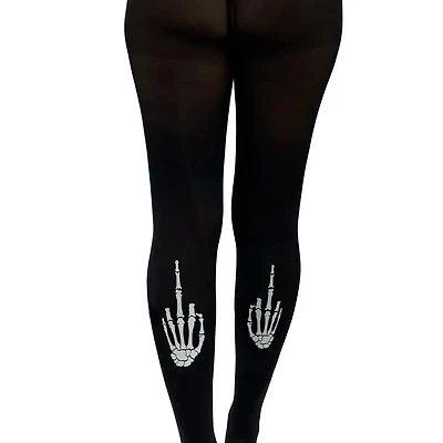 Middle Finger Transfer Tights