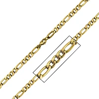 Figaro Gold Chain 6mm 24"
