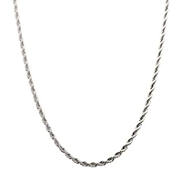 Cadena de cuerda de acero 4MM Collar de 24"