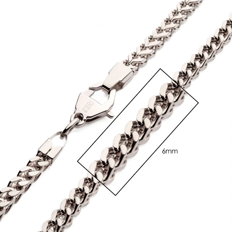 Steel Franco Chain Necklace 2