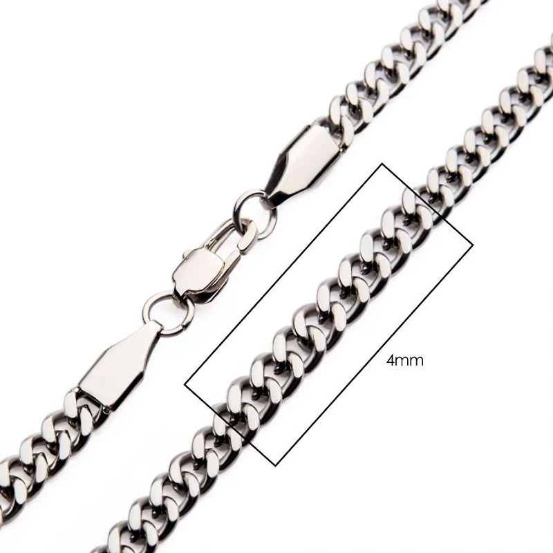 Stainless Steel Diamond Cut Curb Chain