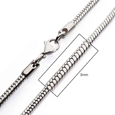 Steel Rattail Chain 3mmx22In
