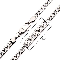 Cadena de eslabones clásica de acero de 6 mm x 24 pulgadas